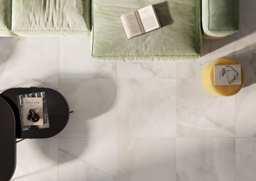Billede af The Room Onyx White Absolute 120x120 cm (LP - Poleret)