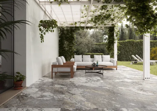 Billede af The Rock Grey Invisible 120x120 cm (RM - MAT)