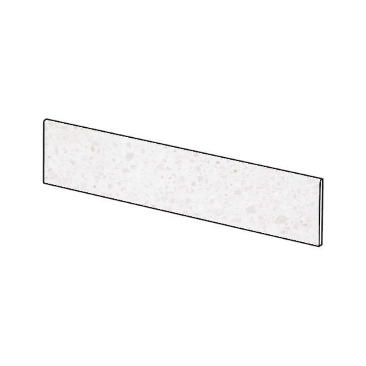 Billede af Rako Porfido Hvid Sokkel 72x598 mm