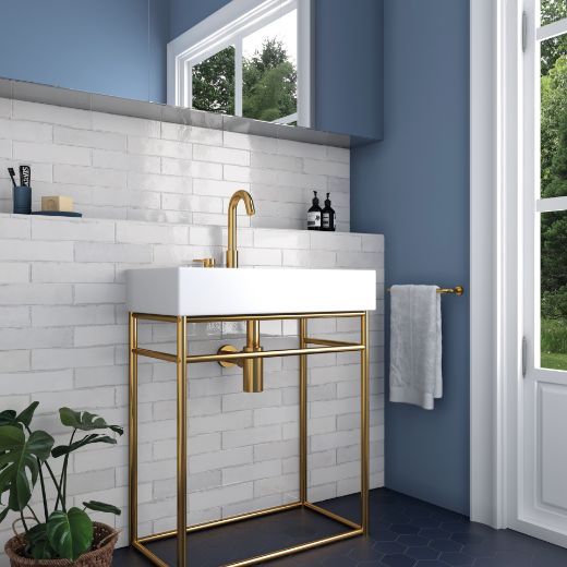 Billede af Tribeca Gypsum White 6x24,6 cm