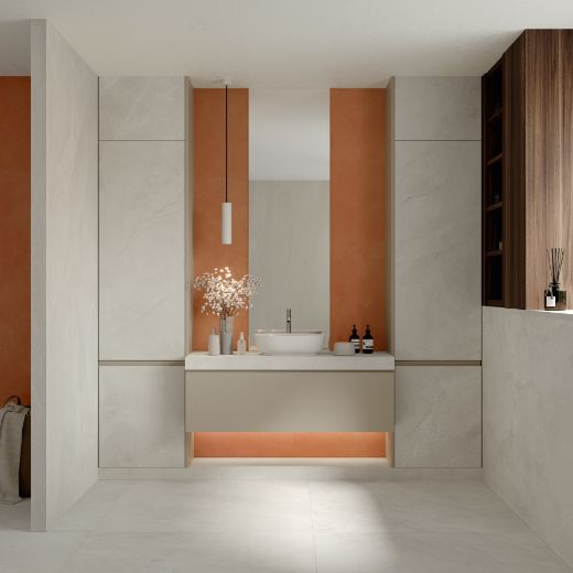 Billede af Azuma Rock White 120x120 cm (RM - Mat)