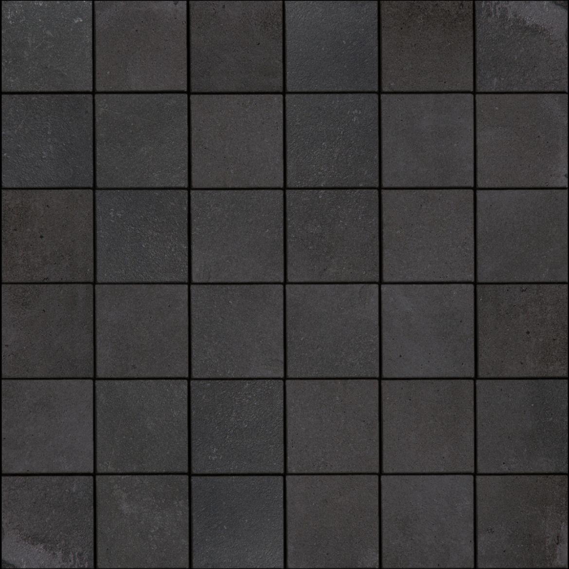 Billede af CottoFaenza Nero Mosaik 5x5 cm (RM - Mat)
