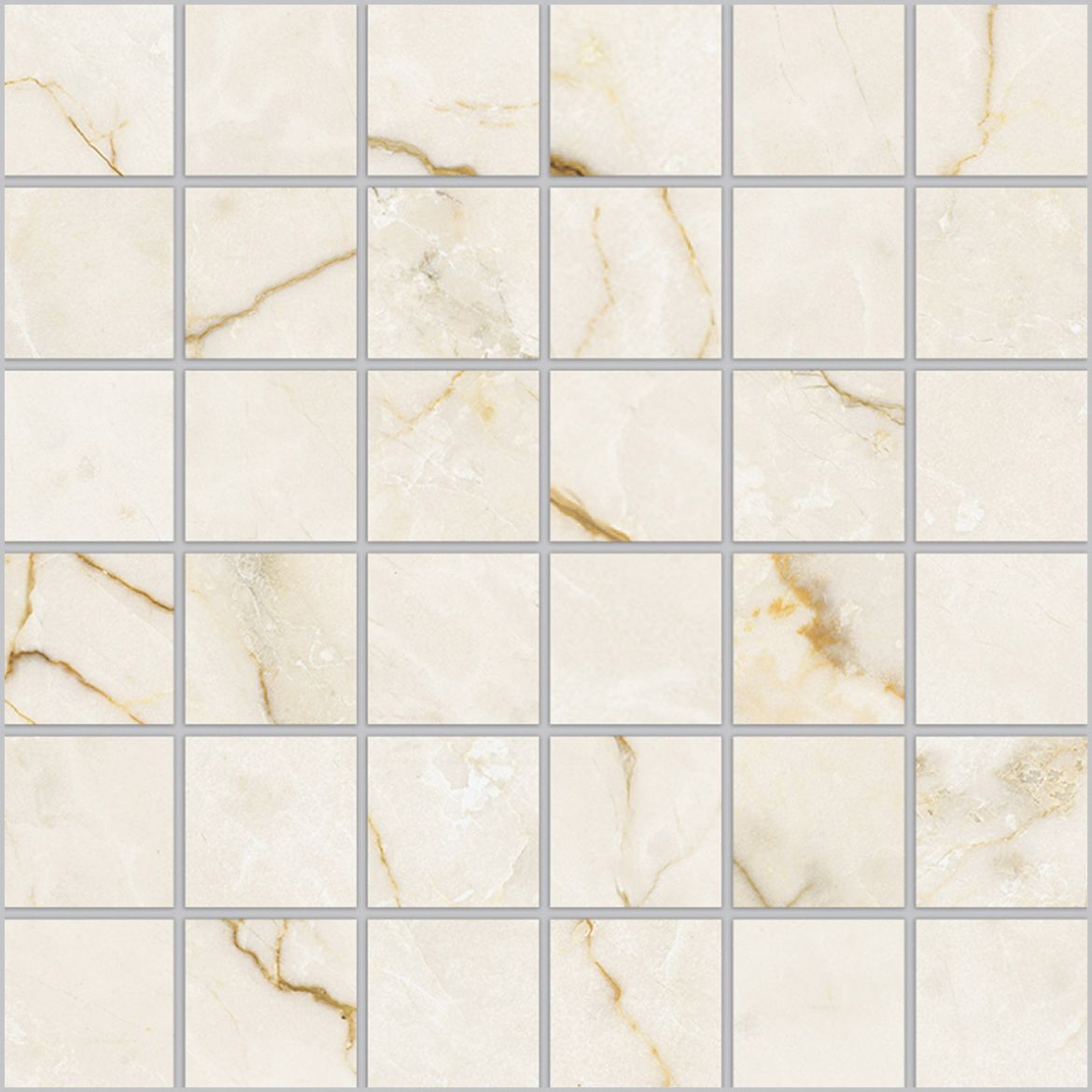 Billede af Oro Cream Ivory Mosaik 5x5 cm (RM - Mat)