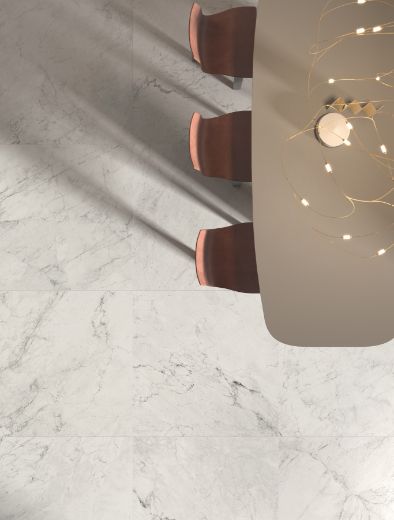 Billede af Aesthetica Calacatta Extra White Mosaik 2,5x2,5 cm (RM - Mat)