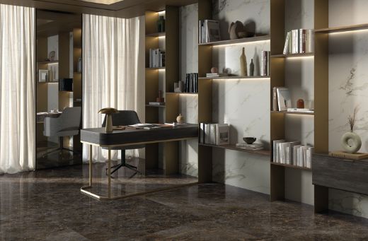 Billede af Aesthetica Golden Black 120x120 cm (LP - Poleret)