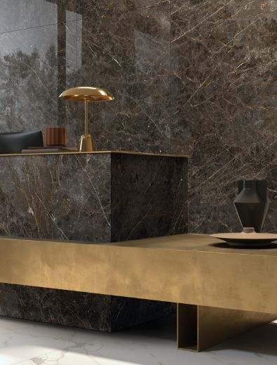 Billede af Aesthetica Golden Black 120x120 cm (LP - Poleret)