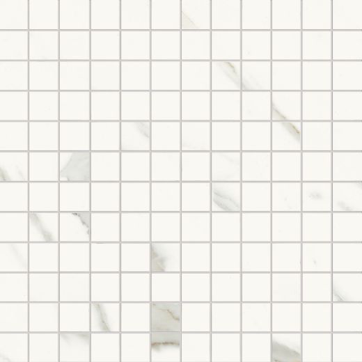 Billede af Aesthetica Statuario Extra White Mosaik 2,5x2,5 cm (RM - Mat)
