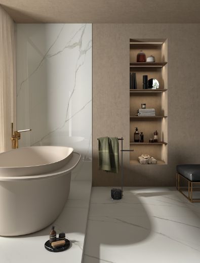 Billede af Aesthetica Statuario Extra White 60x120 cm (LPM - Matpoleret)