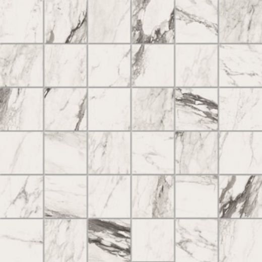 Billede af Bianco Calacatta Renoir Mosaik 5x5 cm (RM - Mat)