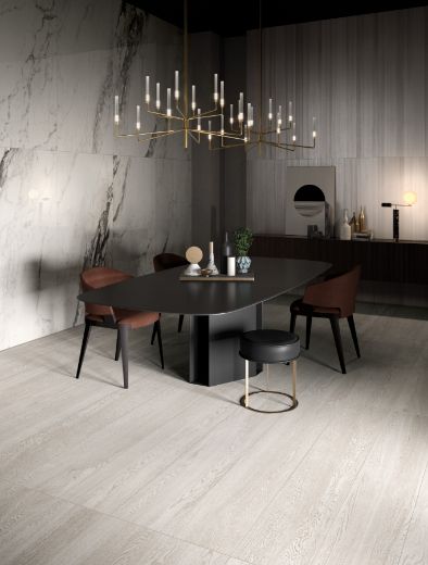 Billede af Bianco Calacatta Renoir 90x90 cm (RM - Mat)