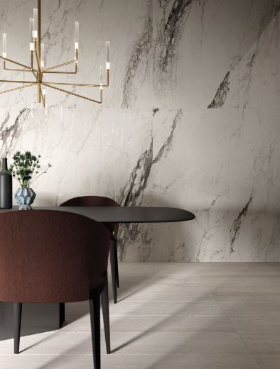 Billede af Bianco Calacatta Renoir 90x180 cm (RM - Mat)