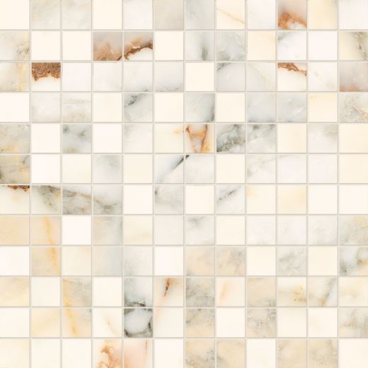 Billede af Aesthetica Calacatta Paonazzo Mosaik 2,5x2,5 cm (LPM - Matpoleret)