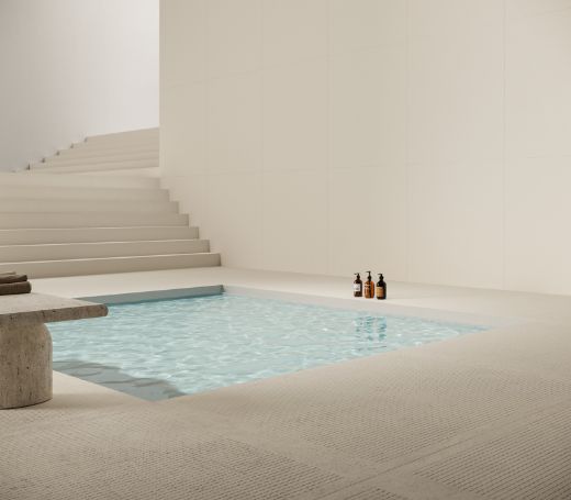 Billede af Crush White Mosaik 5x5 cm (RM - Mat)